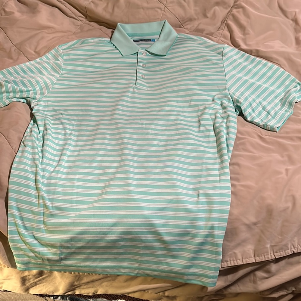 Roundtree and York performance polo men's large